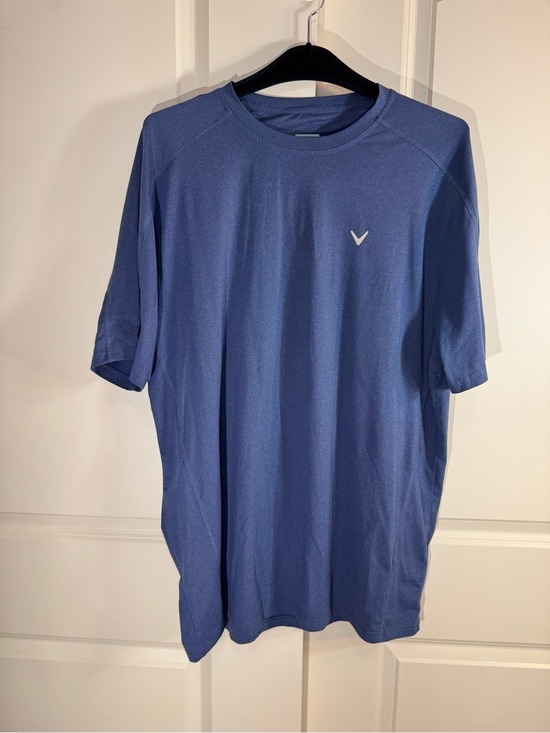 Callaway Other - Callaway Men's Opti Dri Slate Blue Performance Crew Short Sleeve Shirt XL